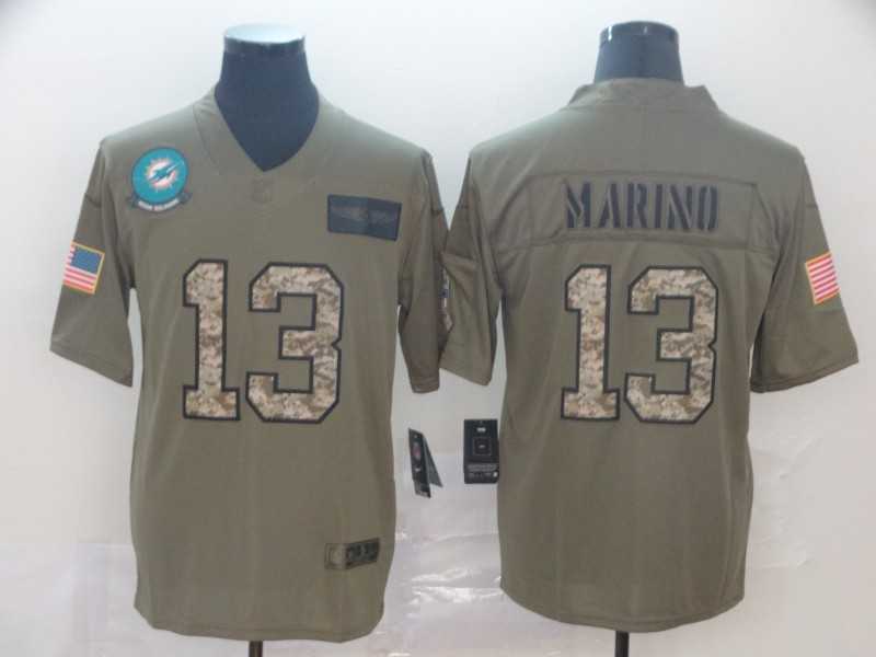 Nike Dolphins 13 Dan Marino 2019 Olive Camo Salute To Service Limited Jersey,We sell and wholesale Nike Dolphins 13 Dan Marino 2019 Olive Camo Salute To Service Limited Jersey on line form chian!